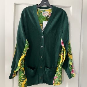 Sandrine Rose Floral & Flow Cardigan Size M ***NWT***